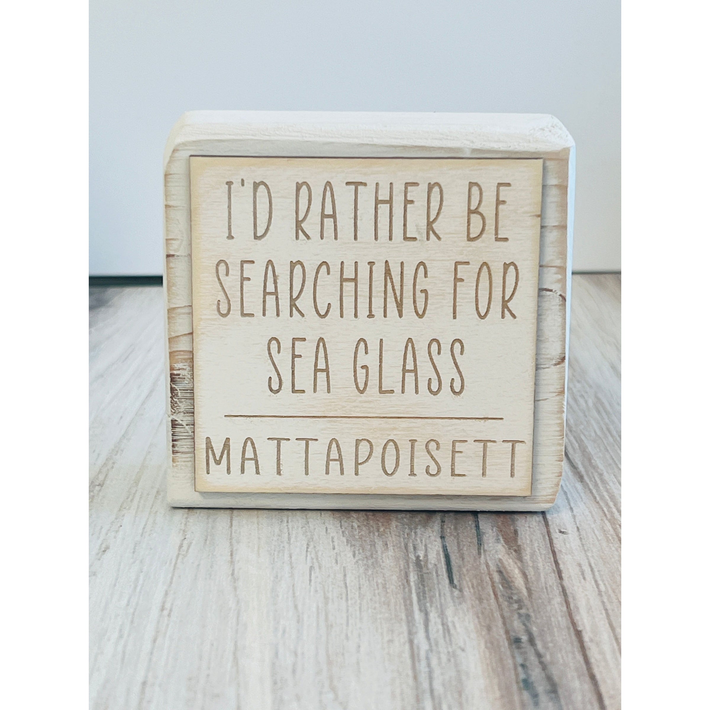 Sea Glass Sign Mattapoisett or Marion