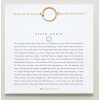 Begin again bracelet shown in gold