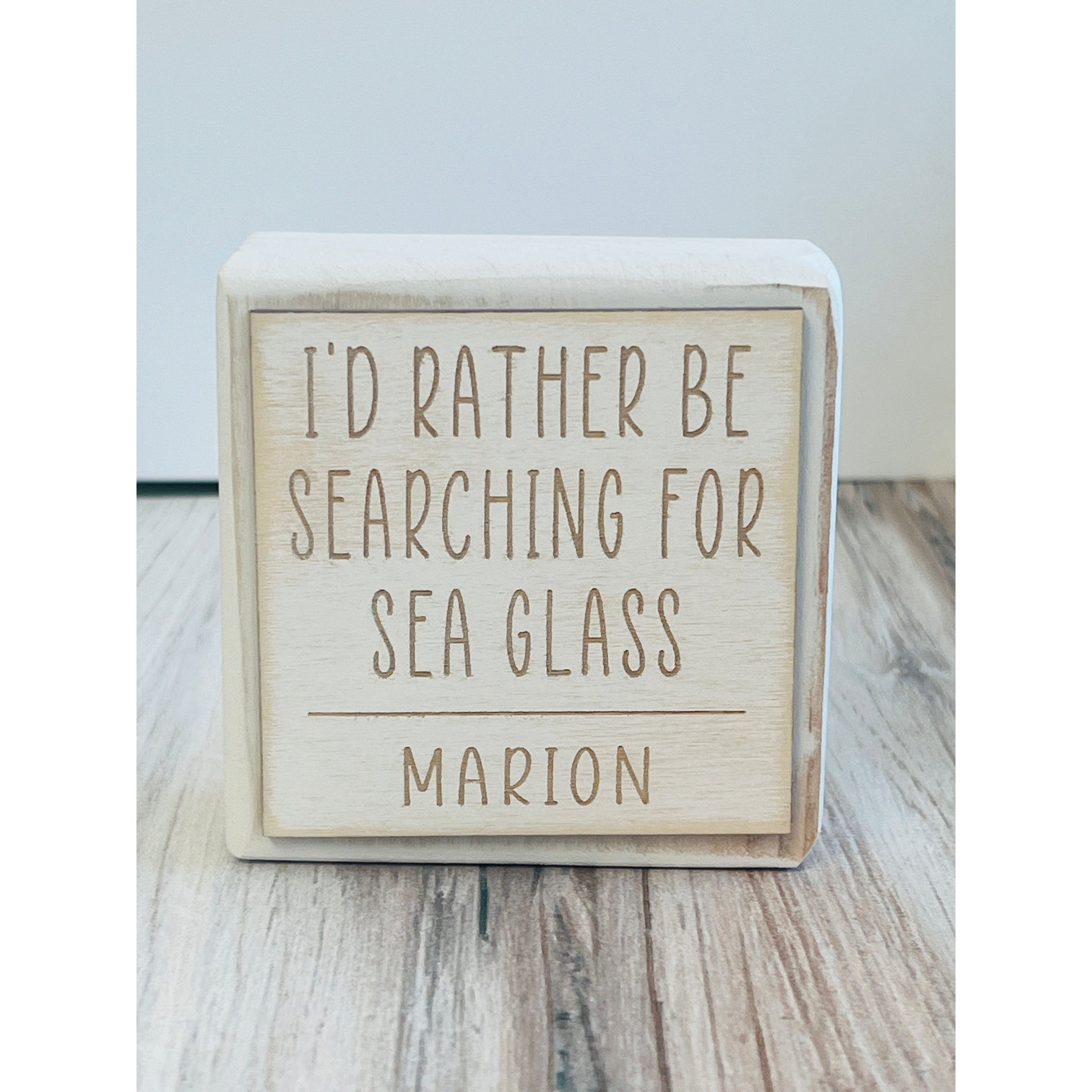 Sea Glass Sign Mattapoisett or Marion
