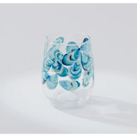 Kim Hovell Race  Day or Flowing Shells Wine Glass