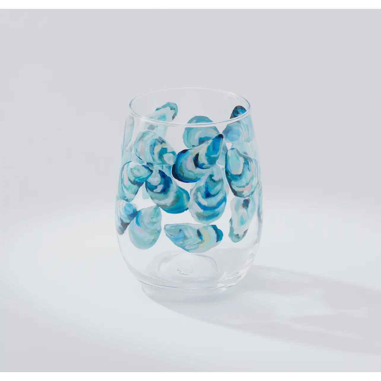Kim Hovell Race  Day or Flowing Shells Wine Glass