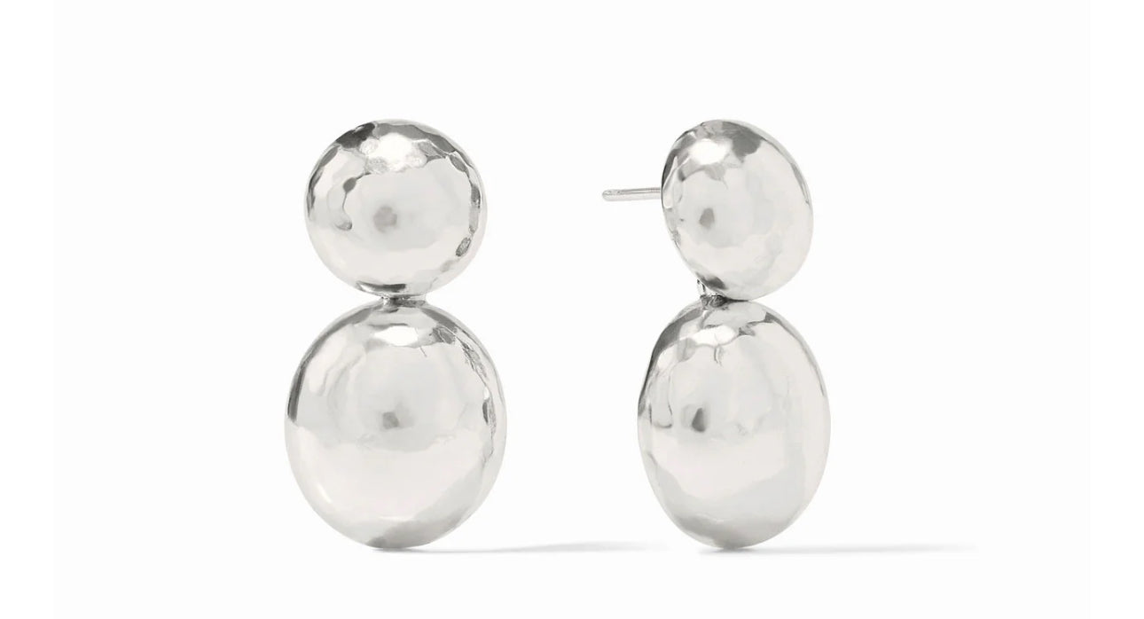 Pure silver plate (tarnish-free)
Length: 1.3 inches
Post for pierced ears
Includes pure silver plated earring backs
Julie Vos hallmark