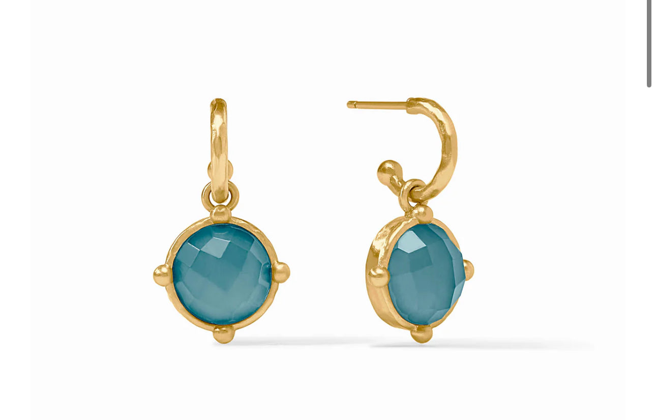 Julie Vos Honeybee Hoop & Charm Earring