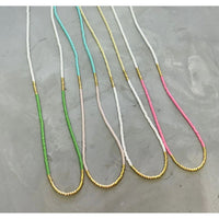 Made in the USA all necklaces are water, friendly, and adjustable