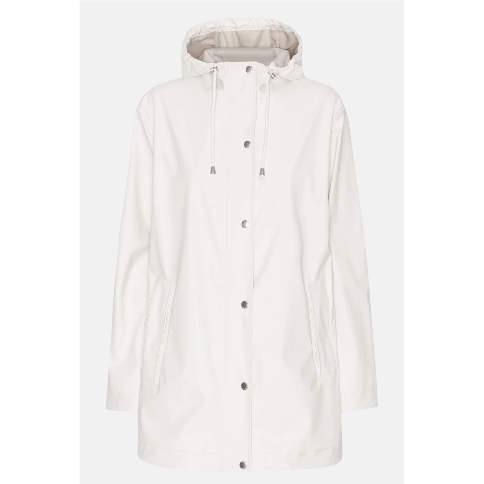ILSE JACOBSEN HORNBÆK RAIN 228FR HOODED RUBBERIZED JACKET | MILK CREME 121