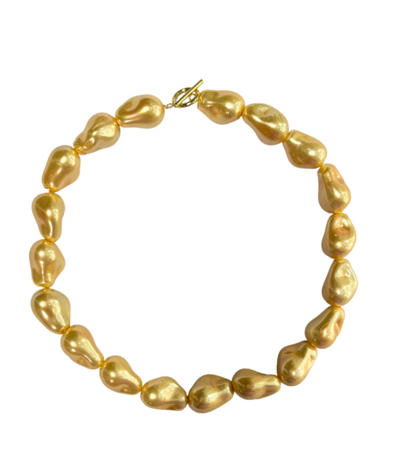 Indulge in our latest obsession: the Ariel Pearl Collar. This gorgeous and stylish accessory is a must-have for any fashion-forward individual. You will love the statement and sophistication this piece adds to your outfit!
16" round
synthetic pearl