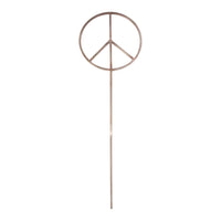 Heart or Peace Sign Metal Garden Stake