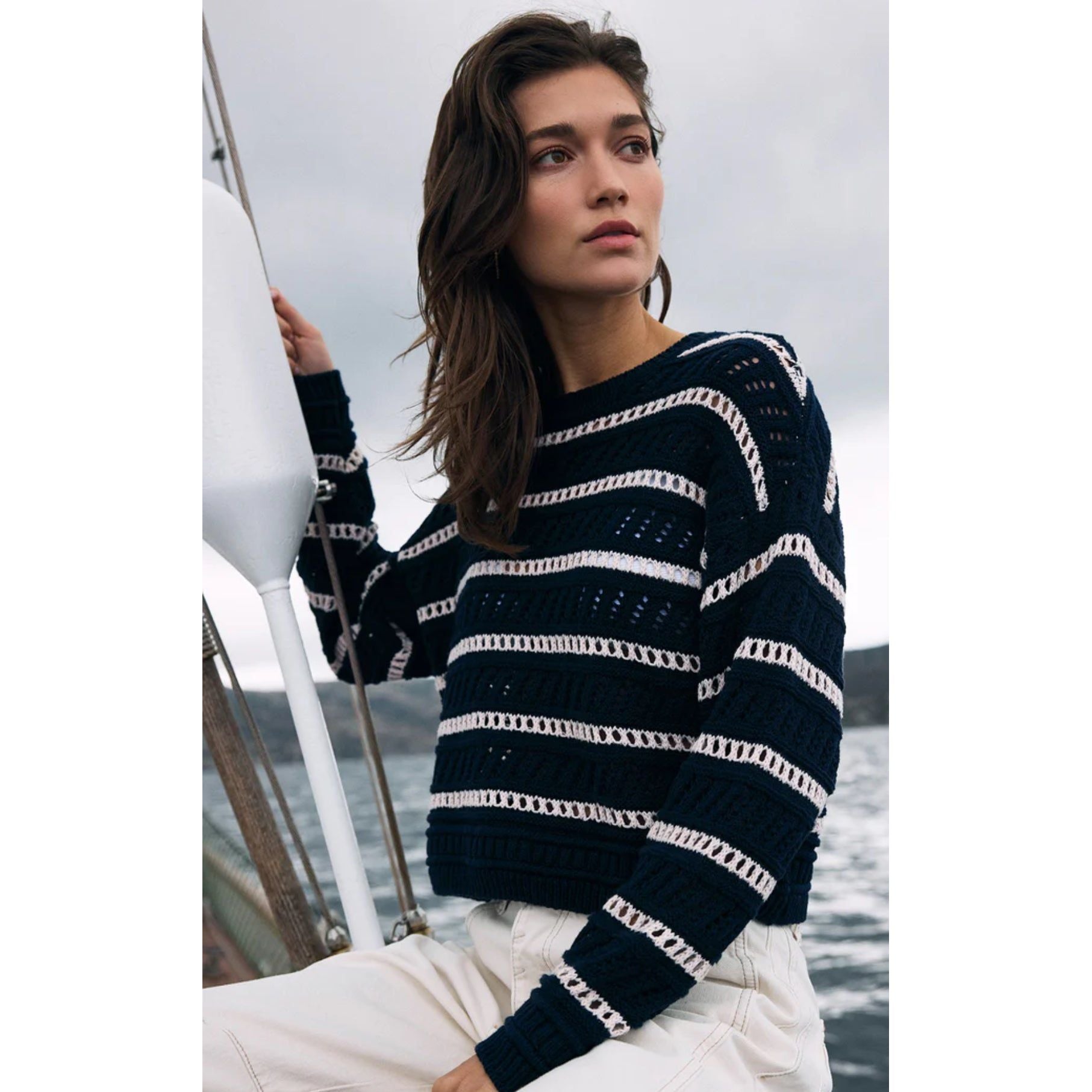 Z SUPPLY ESTERO STRIPE SWEATER