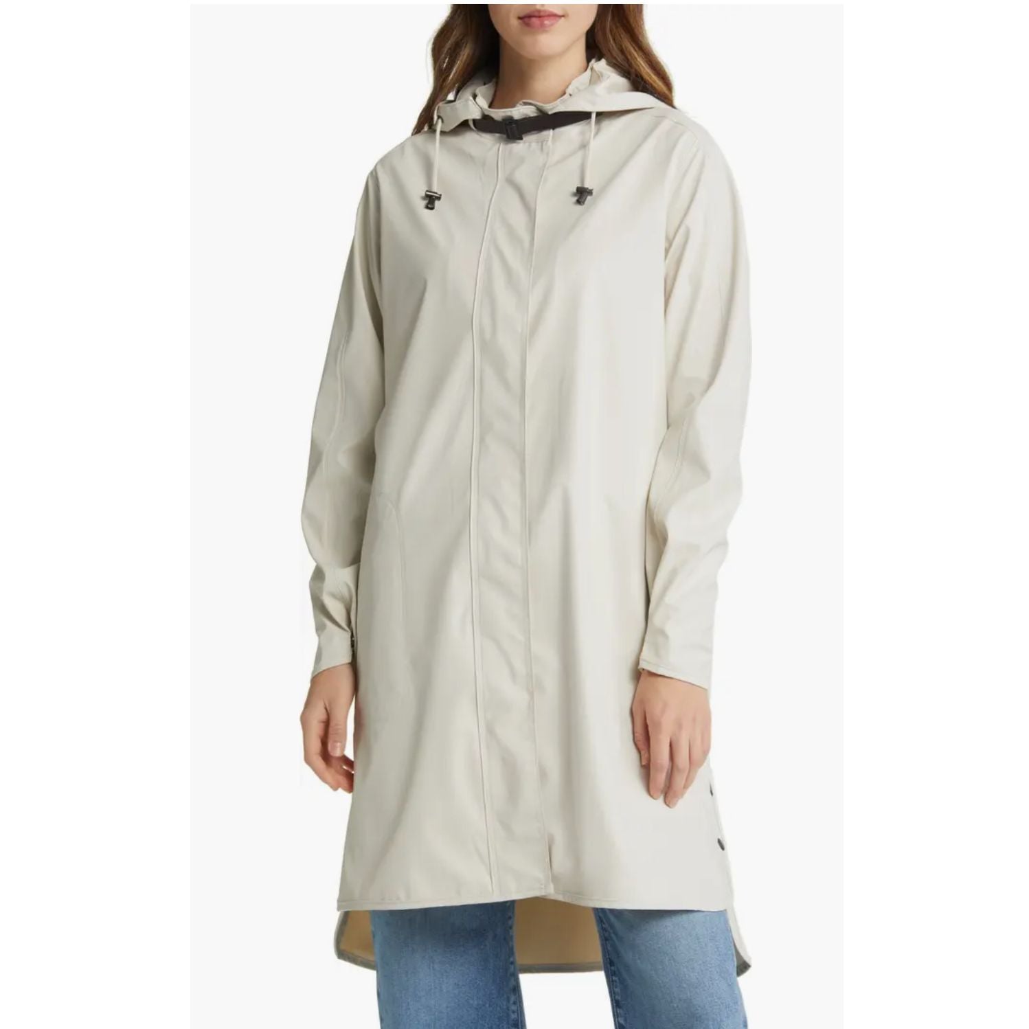 Isle Jacobsen Hooded Rain Jacket Milk Crème