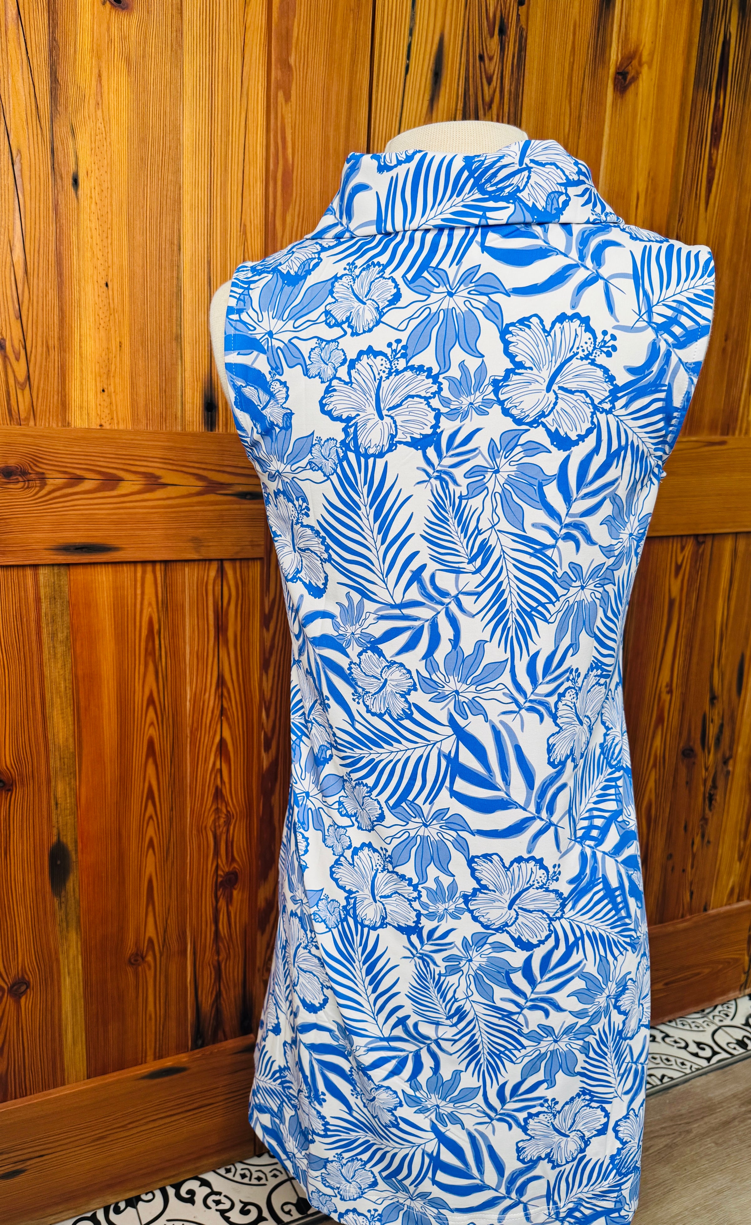 Lulu B  UPF50+ zip Swing Sleeveless Dress