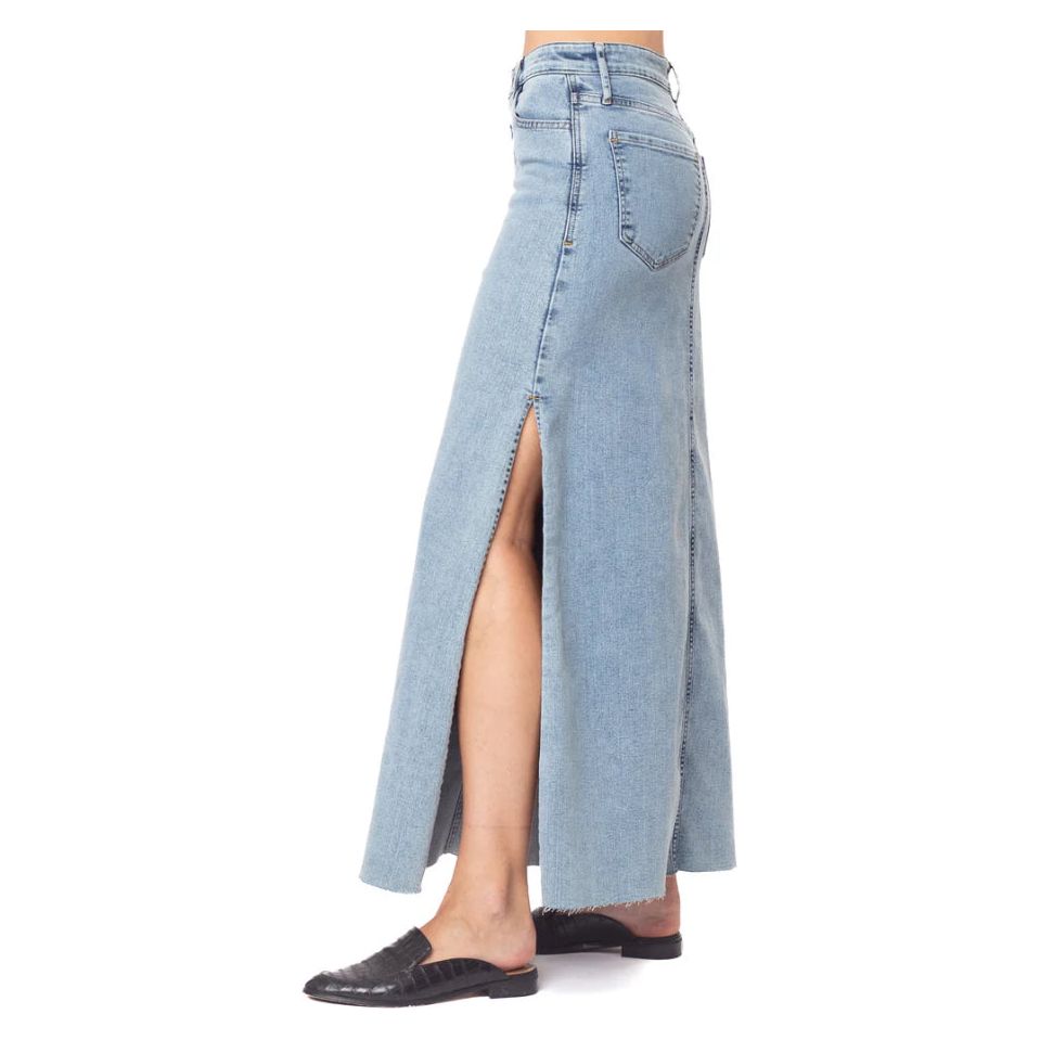 Morrison Denim The Heartbreaker Skirt-Ocean Eyes