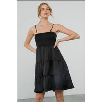 Caroline Smocked Tiered Midi Dress