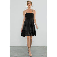 Caroline Smocked Tiered Midi Dress