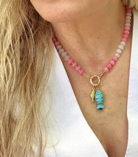 Stone Candy Fish Necklace Water Friendly