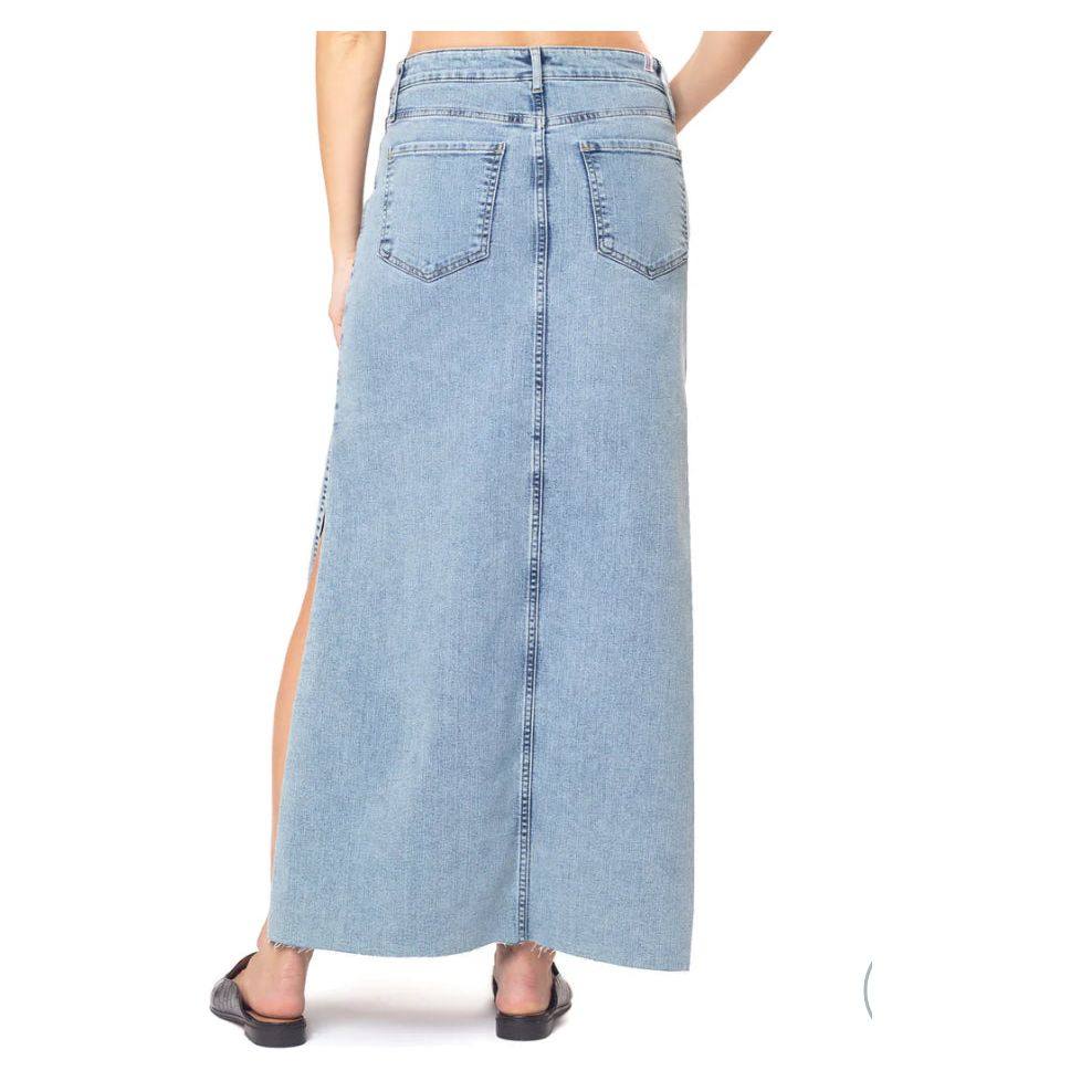 Morrison Denim The Heartbreaker Skirt-Ocean Eyes