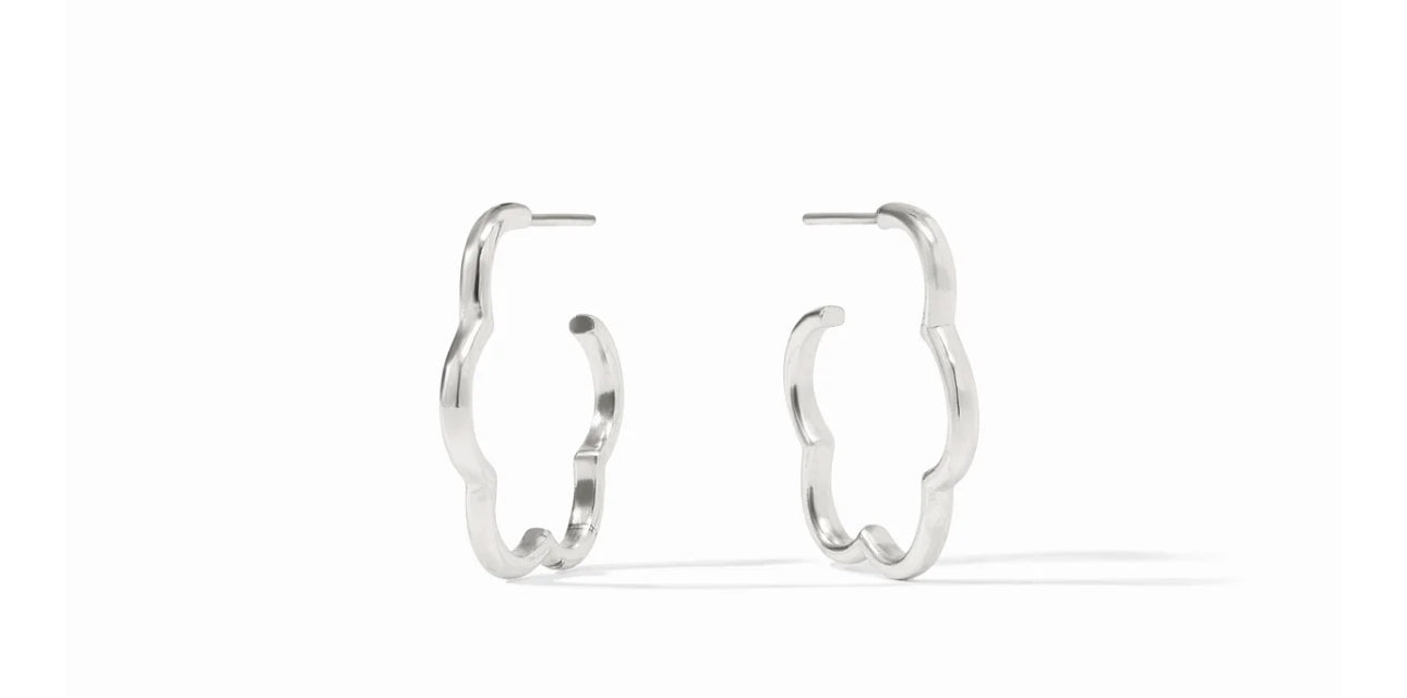 Julie Vos Gardenia Hoop Earring Silver or Gold