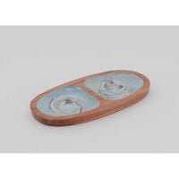 We love  this divided tray for so many things.
It is perfect for a tie but snack of cheese and crackers, a car ch app for keys on your counter or jewelry on your nightstand.
Bring a piece of the coast  into your home all year.