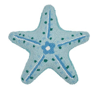 Starfish Hooked Pillow By Kate Nelligan