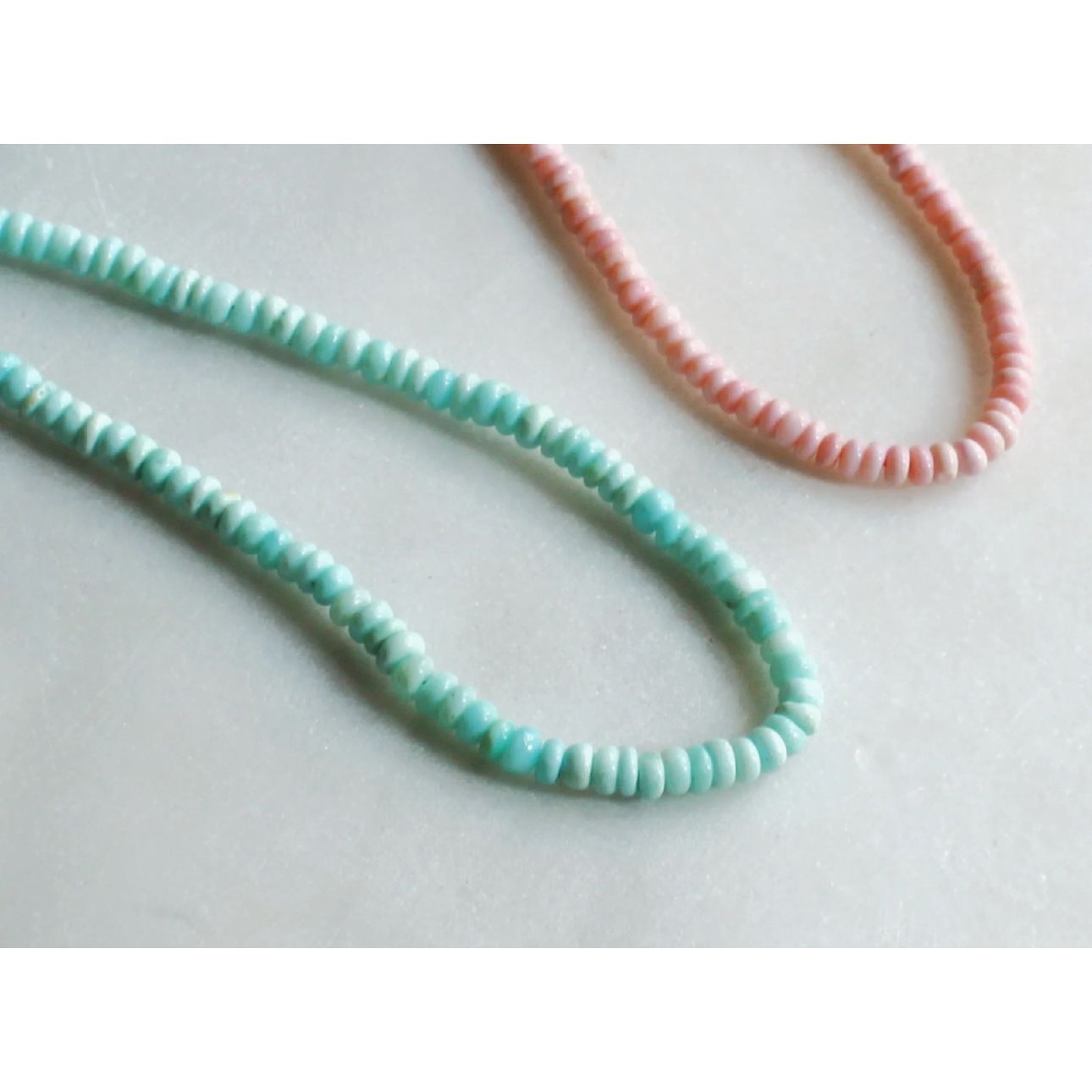 Pink/ Aqua  Opal Necklace Water Friendly