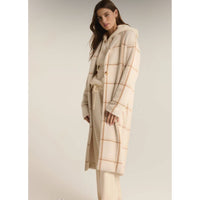 Z Supply Mason Windowpane Knit Coat