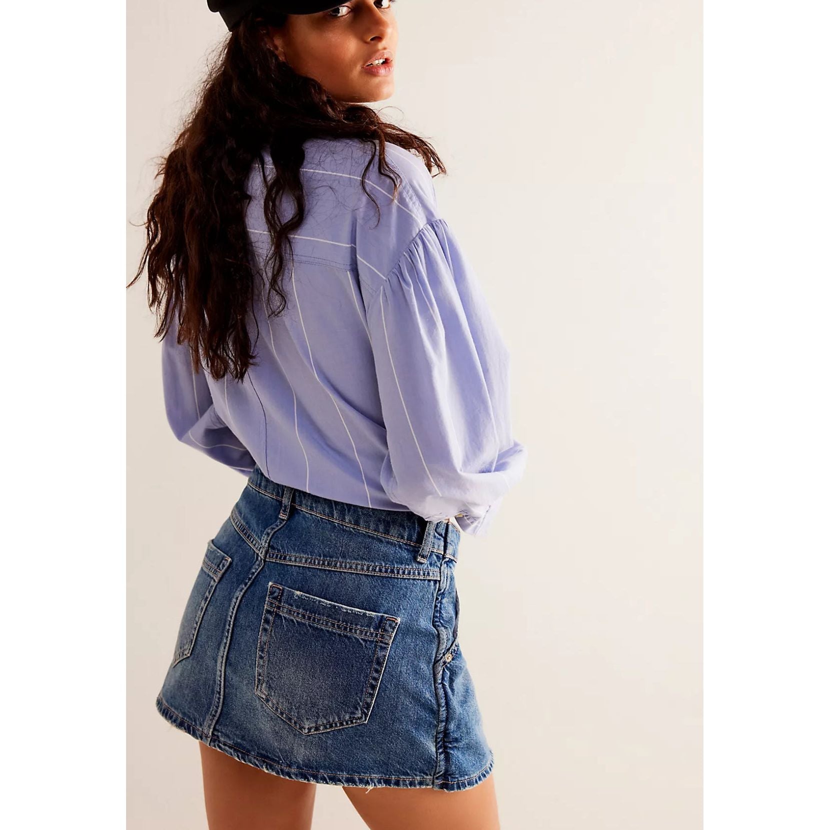 We The Free Wynne Denim Skirt