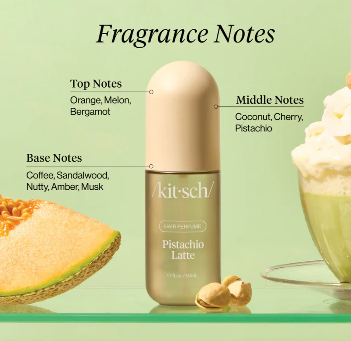 Pistachio Latte -A nutty gourmand scent that feels like sipping a creamy pistachio latte in your favorite cozy café.