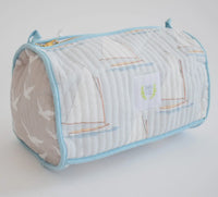 Showing  sailboat pattern with seagulls on the sides