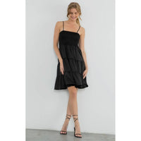 Caroline Smocked Tiered Midi Dress