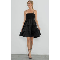 Caroline Smocked Tiered Midi Dress