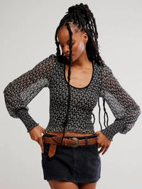 Free People Dottie Mesh Tank