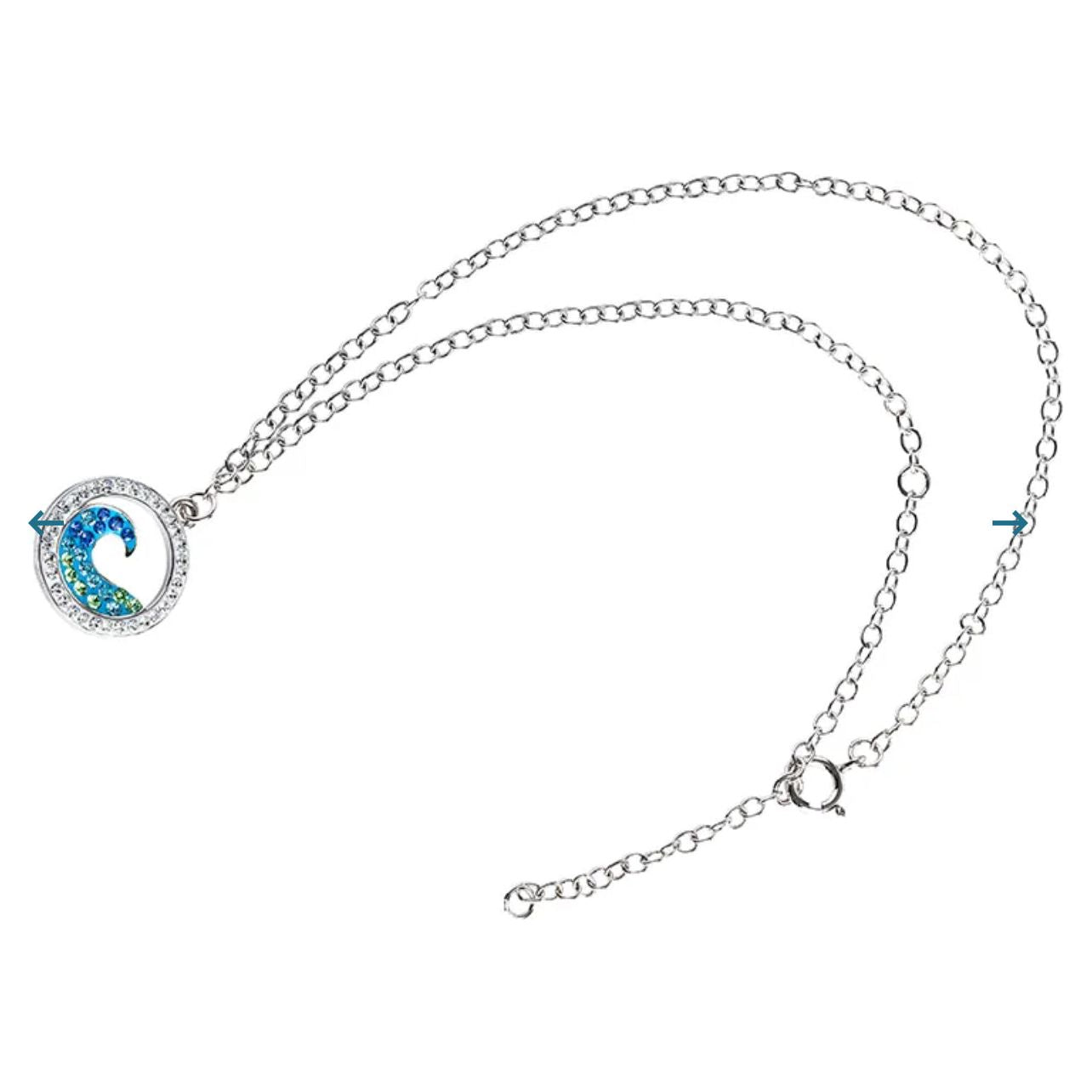 Ocean Wave Pendant or Earrings