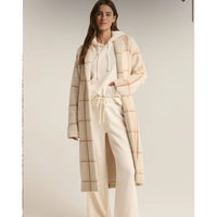 Z Supply Mason Windowpane Knit Coat