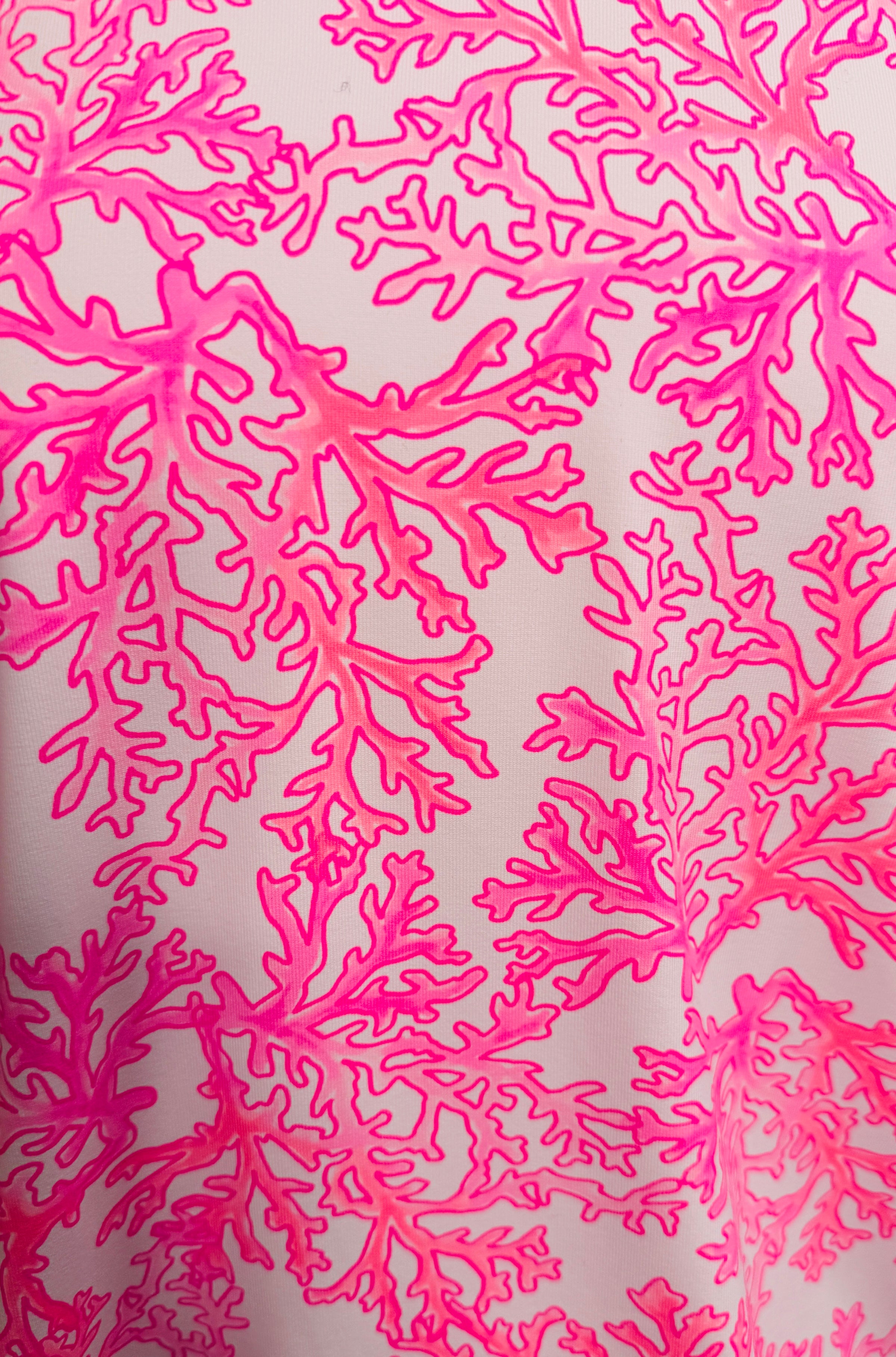 Lulu-B Pink Sea Coral V-Neckline Short Sleeve
