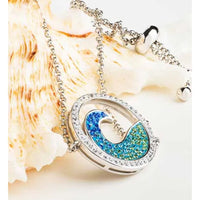 Ocean Wave Pendant or Earrings