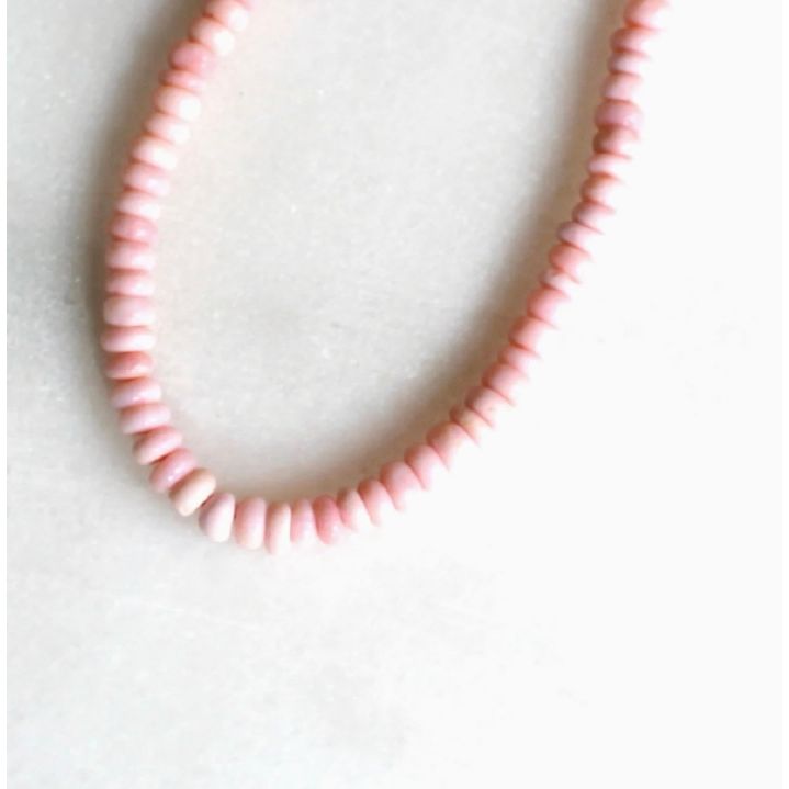 Pink/ Aqua  Opal Necklace Water Friendly