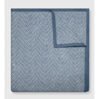 Chappy Wrap Herringbone Cornflower Blanket