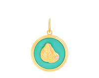27mm seafoam enamel and gold oyster