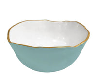 BEATRIZ BALL - ENCANTO OSAKA LARGE BOWL TURQUOISE & WHITE or CREAM & WHITE
