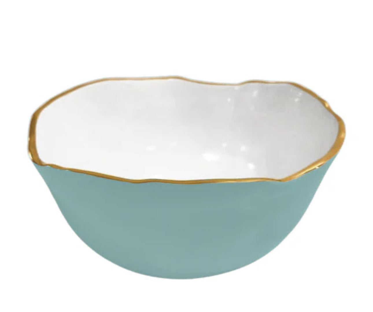 BEATRIZ BALL - ENCANTO OSAKA LARGE BOWL TURQUOISE & WHITE or CREAM & WHITE