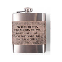 Metal and Leather Flask