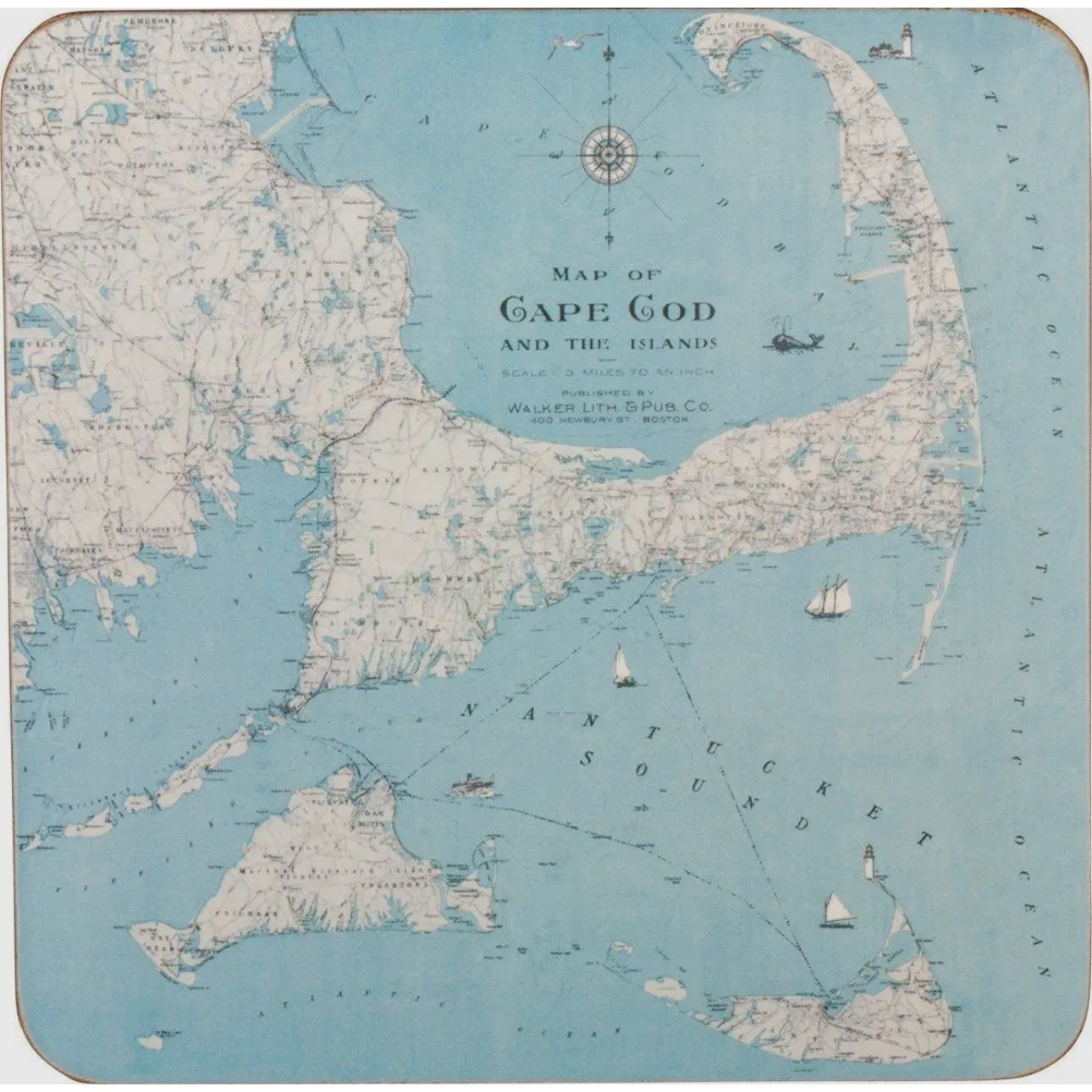 Cape Cod Tray/Coasters