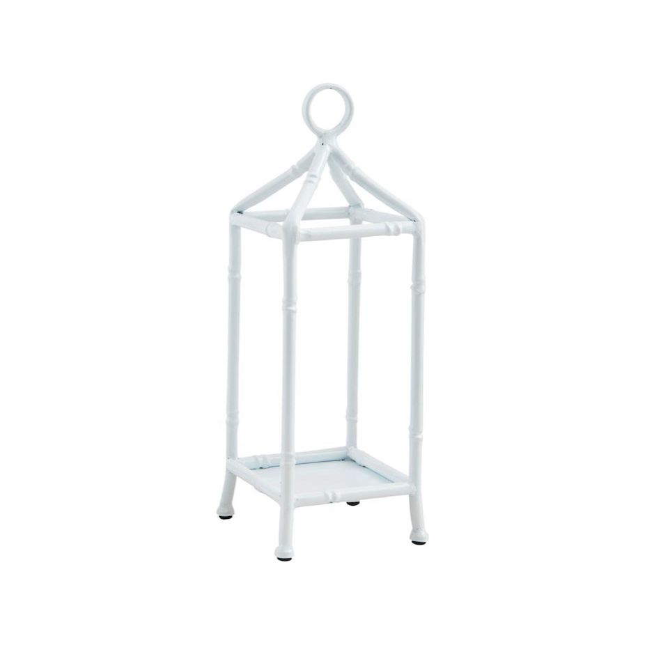 White Bamboo Metal Lanterns