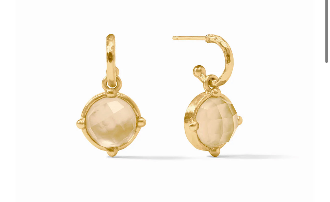 Julie Vos Honeybee Hoop & Charm Earring