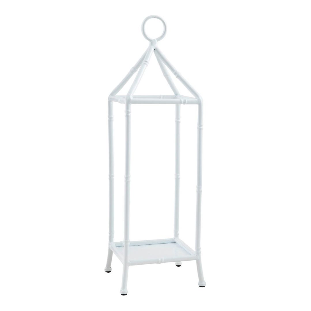 White Bamboo Metal Lanterns