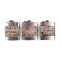 Metal and Leather Flask
