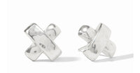 Pure silver plate (tarnish-free)
Length: 0.6 inches
Post for pierced ears
Includes pure silver plated earring backs
Julie Vos hallmark