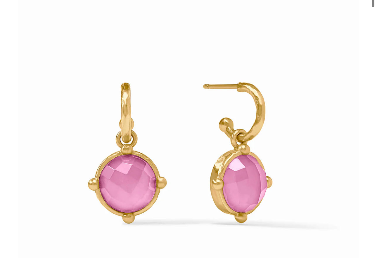 Julie Vos Honeybee Hoop & Charm Earring