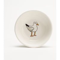 asting Bowls-
Small Round Tasting Bowl
4″ x 1.25″ with Center Seagull & Exterior Upper Coordinating Stripes
Multiple-Use Earthenware Bowl
Dishwasher & Microwave Safe