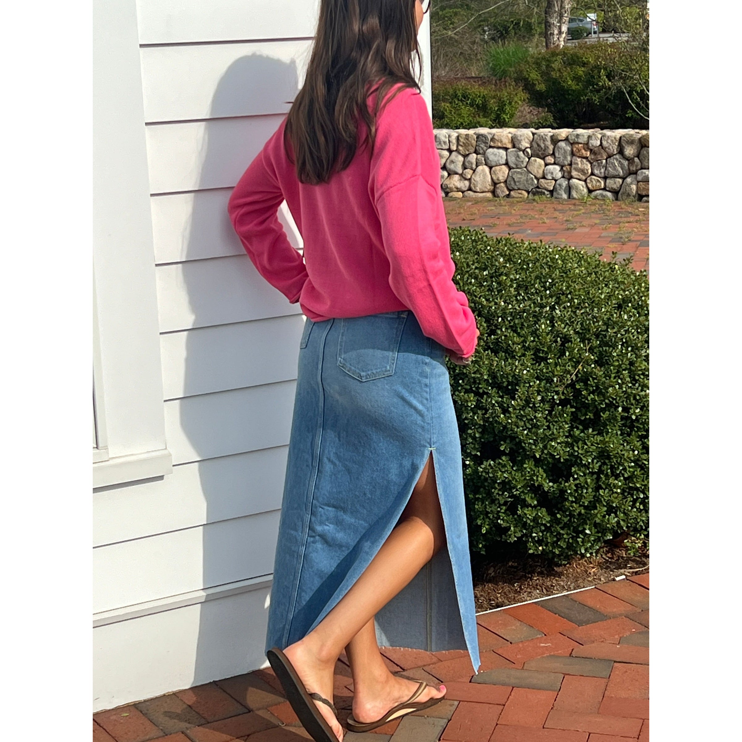 Morrison Denim The Heartbreaker Skirt-Ocean Eyes