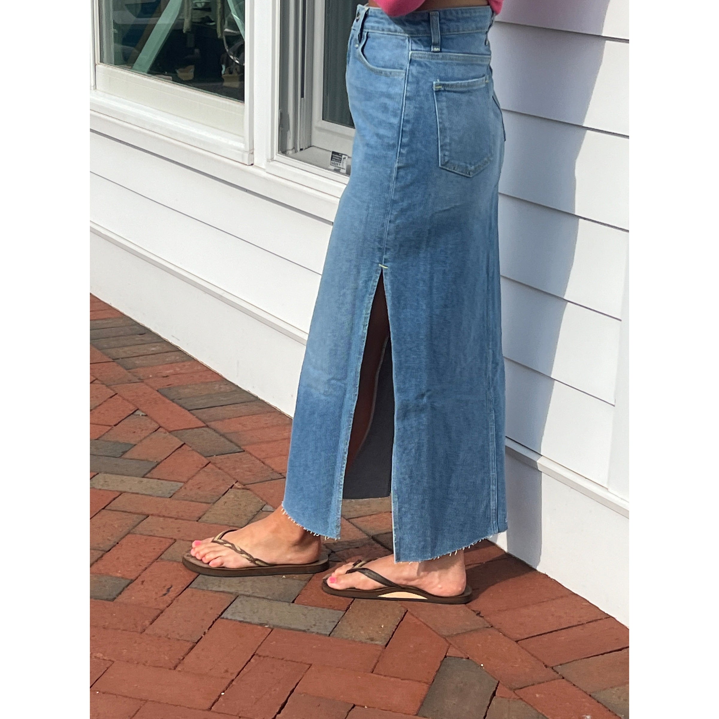 Morrison Denim The Heartbreaker Skirt-Ocean Eyes